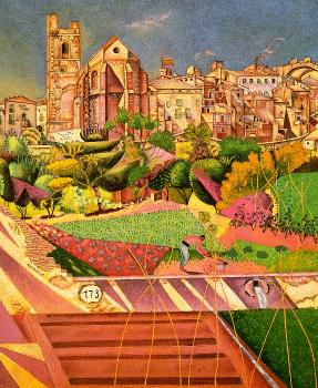 Joan Miro : Montroig, Village and Church